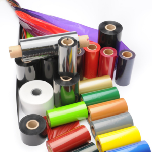 Rubans transfert thermique couleurs Variaprint vente rubans transfert thermiques couleurs noir blanc or argent Variaprint